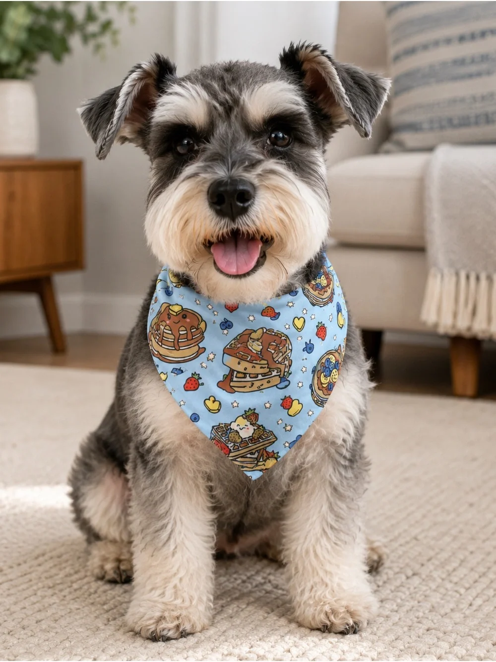 Griffy & Drake Breakfast Buddies Dog Bandana Small Up to 13” NWT